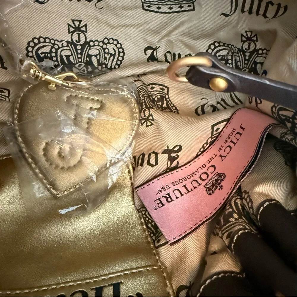👑 Vintage Royal Juicy Couture Brown baby fluffy purse Once Upon a Time - Picture 11 of 13